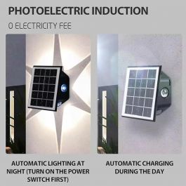 XERGY LED Solar Powered Wall Garden Light 
